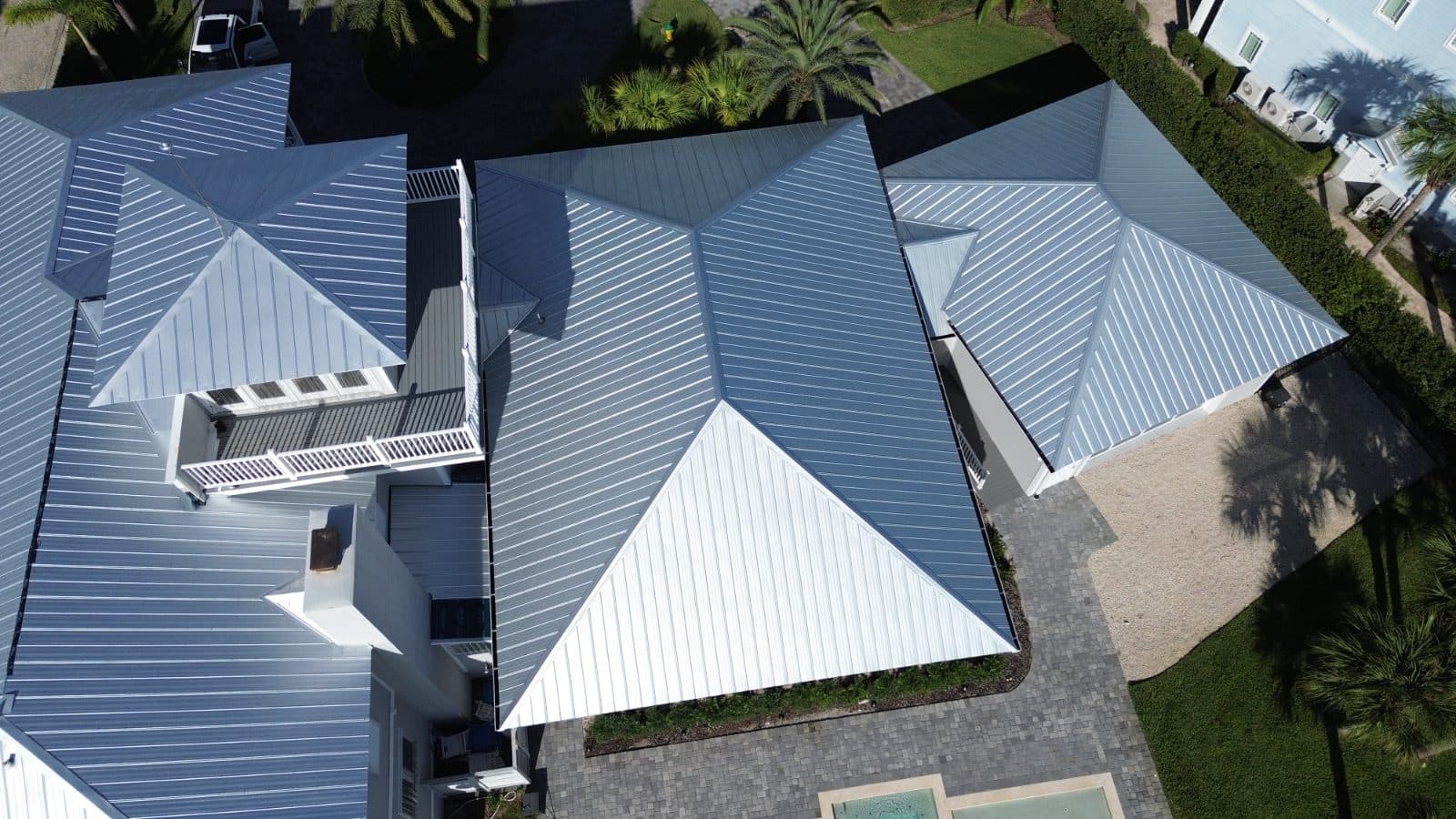 5v Exposed Fastener Metal Roof Replacement in Oakhill, FL
